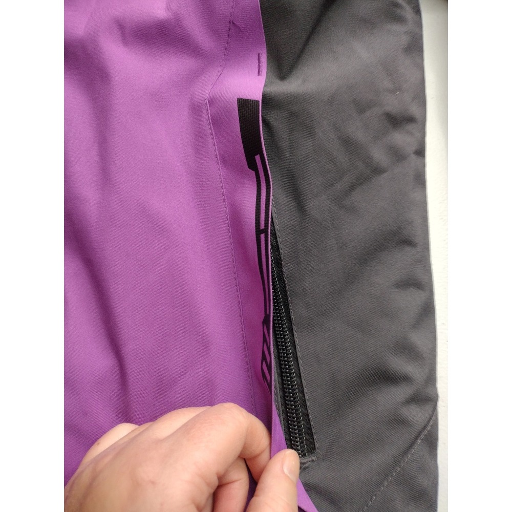 Wantdo Kids Waterproof Ski Jacket Purple Grey‎ Winter Coat Hooded Size 10-12 - Picture 4 of 6
